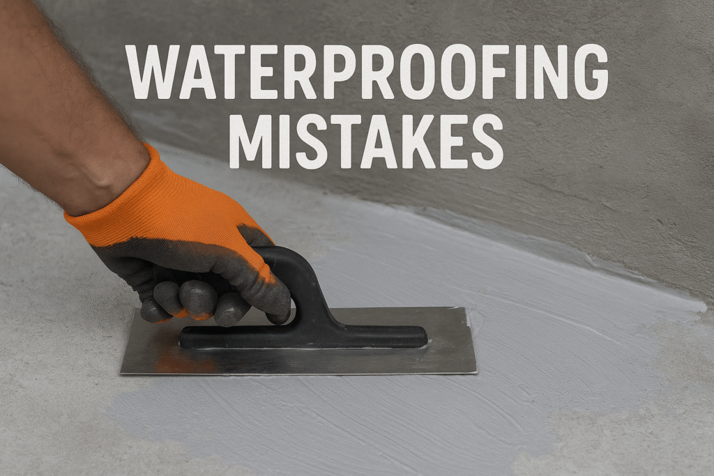Waterproofing Mistakes