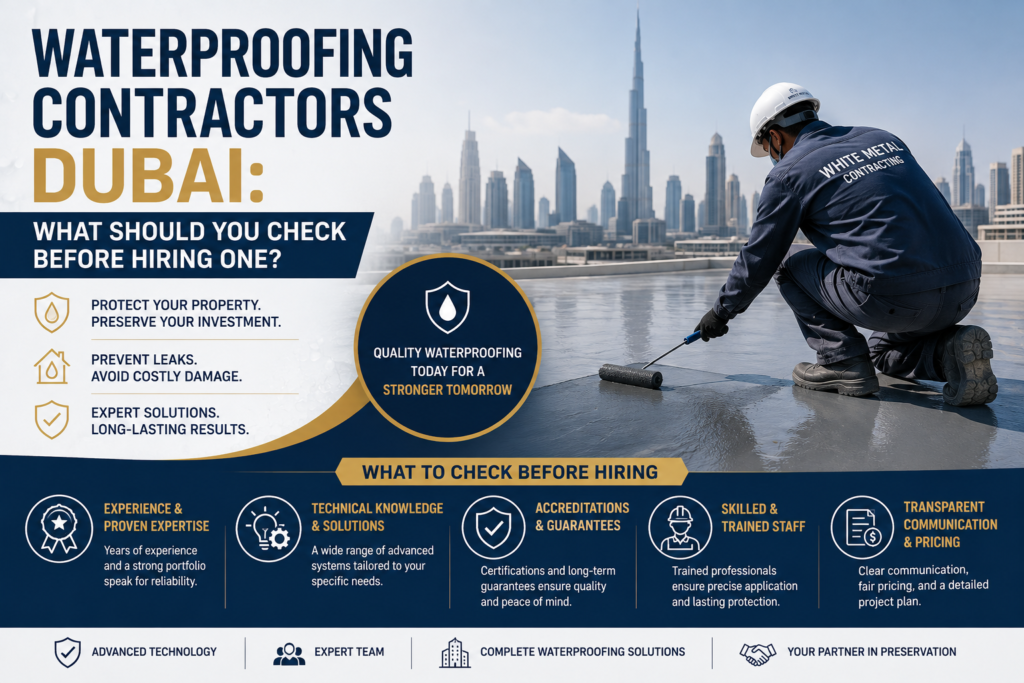 Waterproofing contractors Dubai