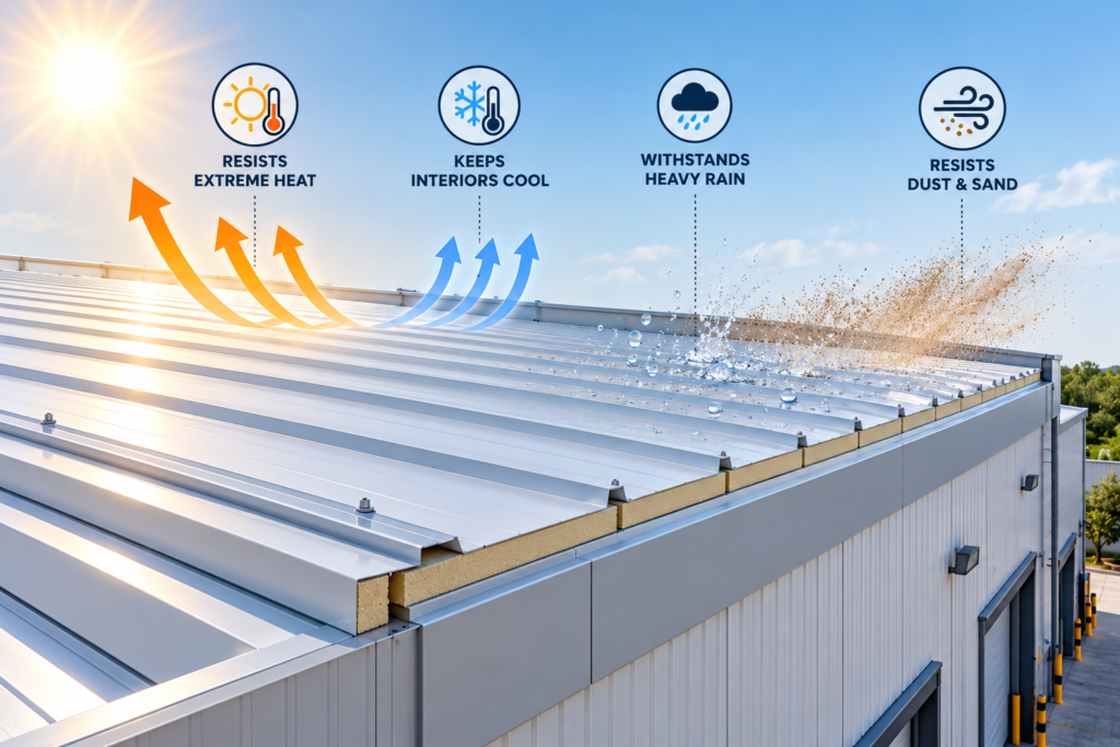 Industrial Roof Weather Protection Infographic